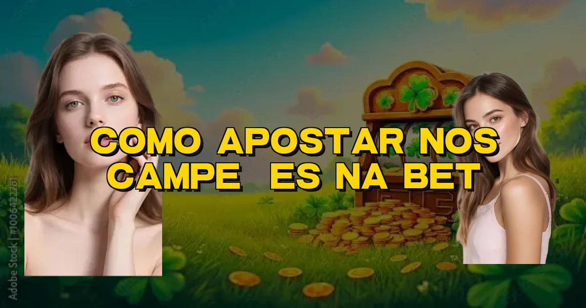 Como Apostar Nos Campeões Na Bet Oficial