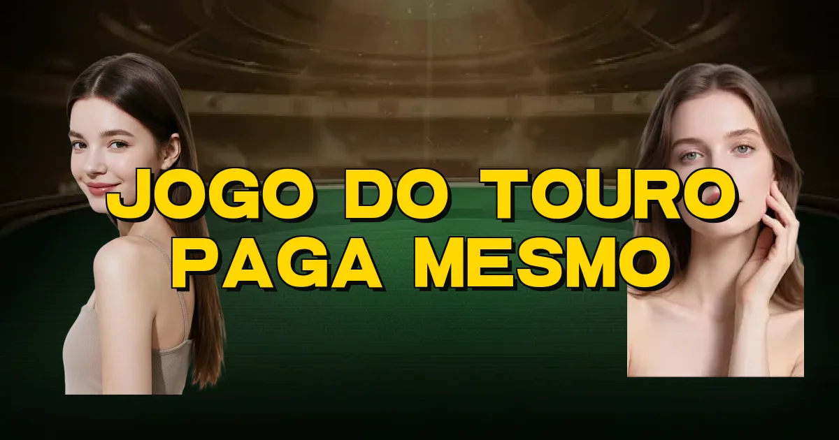 Jogo Do Touro Paga Mesmo Oficial